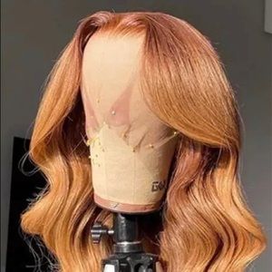24 inch honey blonde human hair wig
